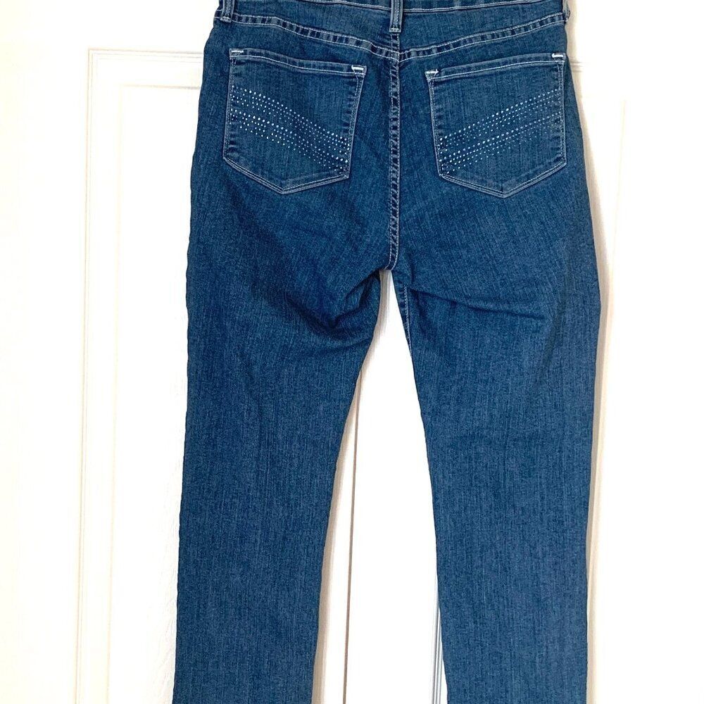 NYDJ Blue Color Way Skinny Jeans WHY YOU WANT THEM Sz 8